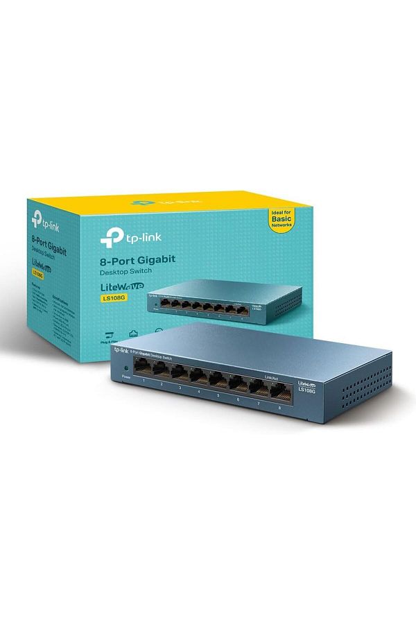TP-LINK-8 Port Gigabit Network Switch, Ethernet Switch Splitter 1