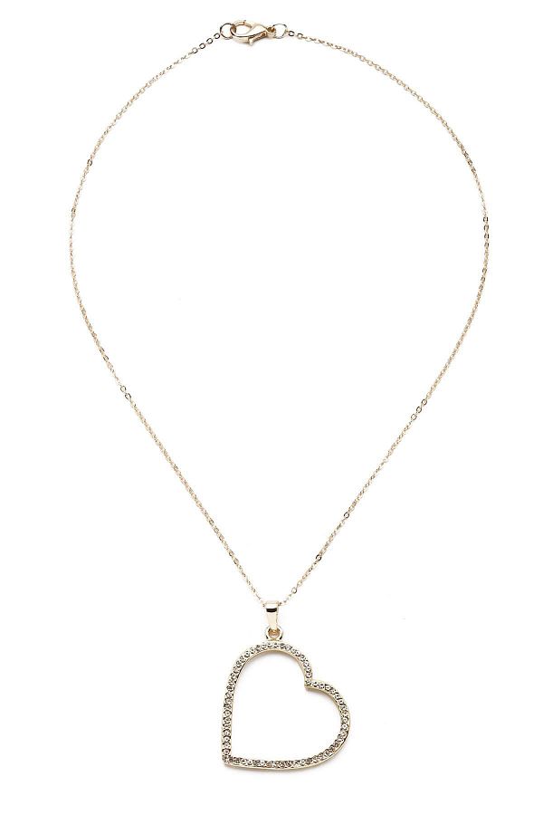 Modex-Women's Jewelled Heart Necklace UK9178 1