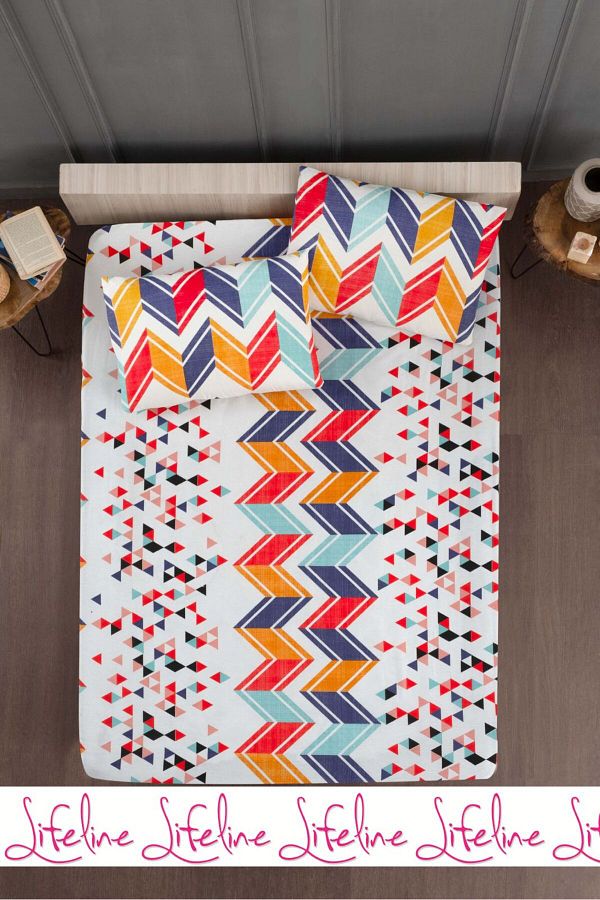 Life Line-Double Elastic Sheet Pillowcase Set 1
