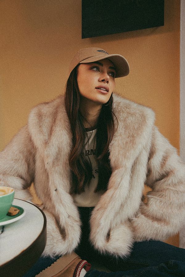 Lumignon Quilting fur coat 【オフホワイト】