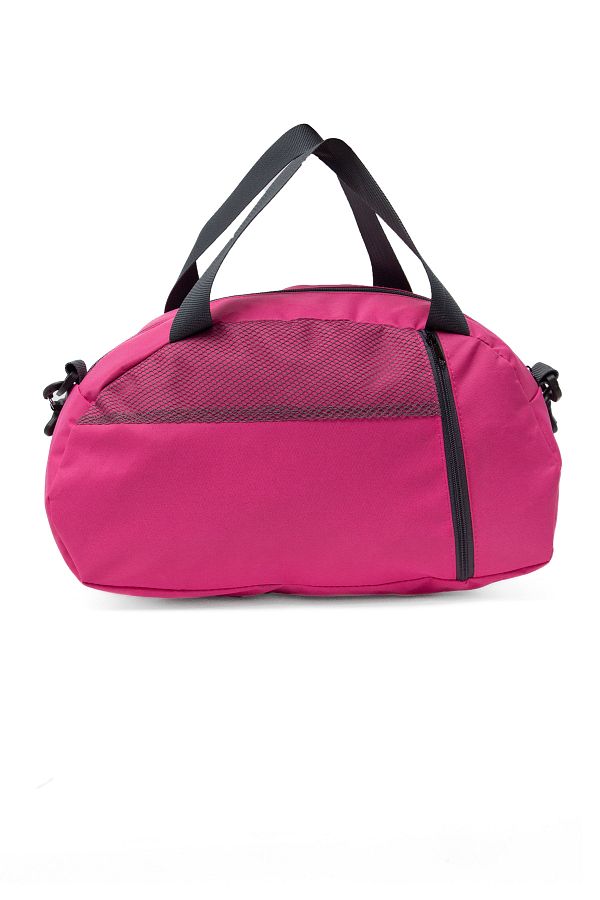 MUCCO-Kaff Small Pink Front Pocket Adjustable Shoulder Strap Hand Travel Duffel Bag-0833 1