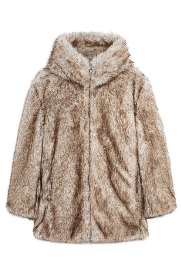 Oysho Faux Fur Jacket - Trendyol
