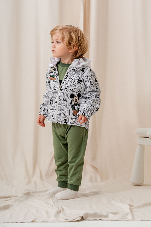 ZİMBOO ERKEK BEBEK  GAZETE BASKILI MİKRO İÇİ PENYE PAMUK 2 İPLİK  3 LÜ YAĞMURLUK TAKIM