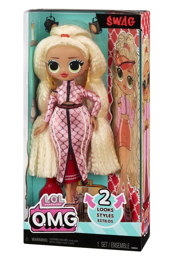 MGA-LAUGH OUT LOUD. SURPRINDE! OMG SWAG PAPUSA FASHIONISTA CU ACCESORII 1