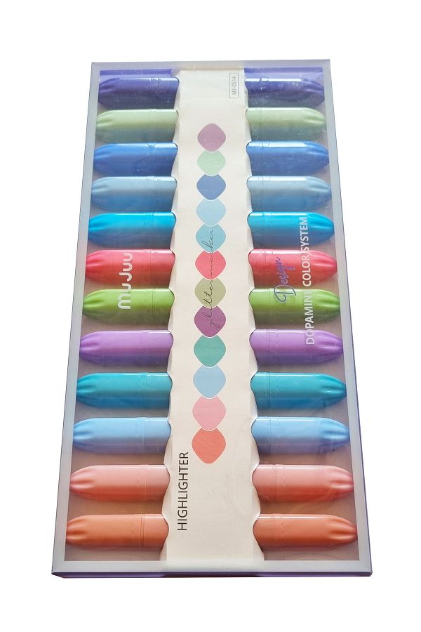 Modellino-Mujuu Mj-0514 Double Ended Monet Highlighter with Doppamine Color System 1