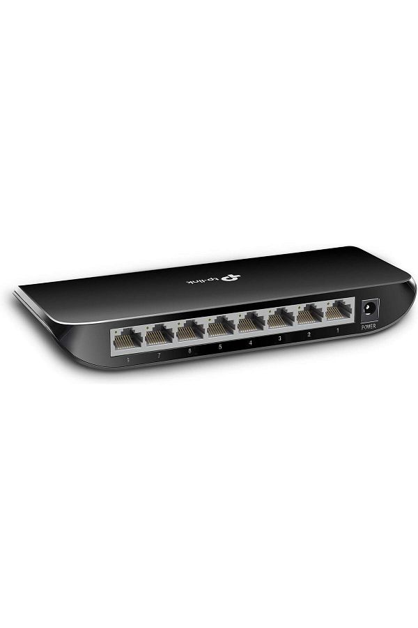 TP-LINK-TP-Link TL-SG1008D، مفتاح شبكة جيجابت إيثرنت بثمانية منافذ | توصيل وتشغيل | سطح مكتب أو حائط 1