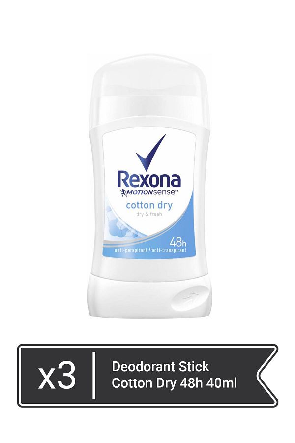 Rexona-Deodorant Stick Cotton Dry 40ml x 3 buc 1
