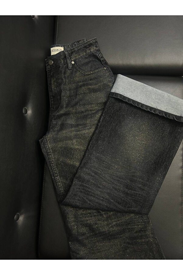 Gallogi Blugi cu sclipici „Silver Trendyol