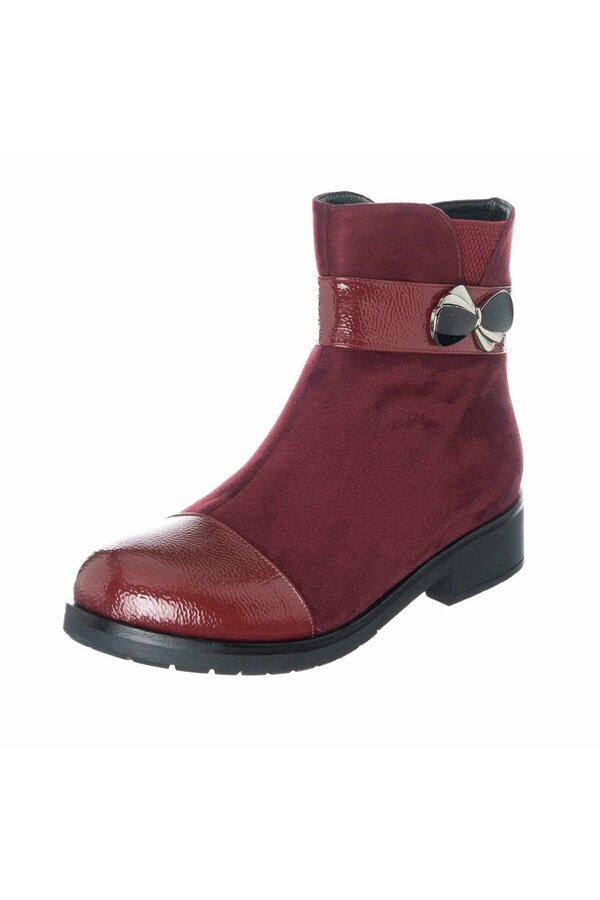 İriadam-K101-1 Claret Red Large Size Special Series Women's Boots 1