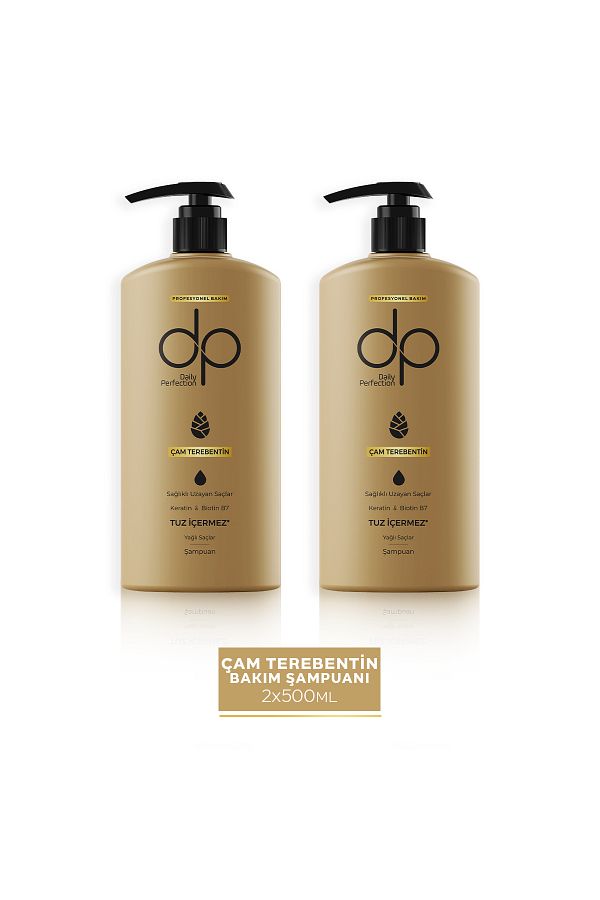 dp Daily Perfection-500 ml X 2 Pcs Pine Terebinton Shampoo 1