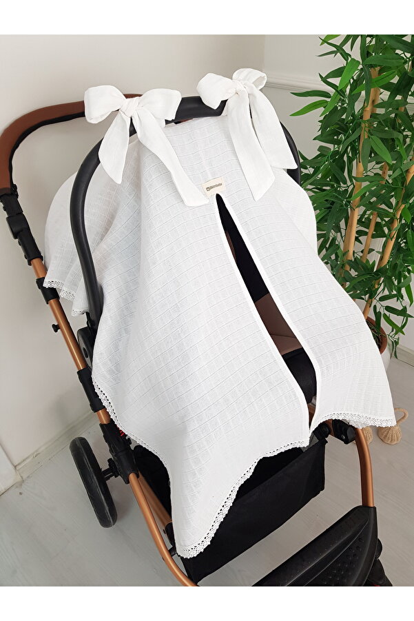 ib ilkimbebe Dantelli Bebek Puset Örtüsü