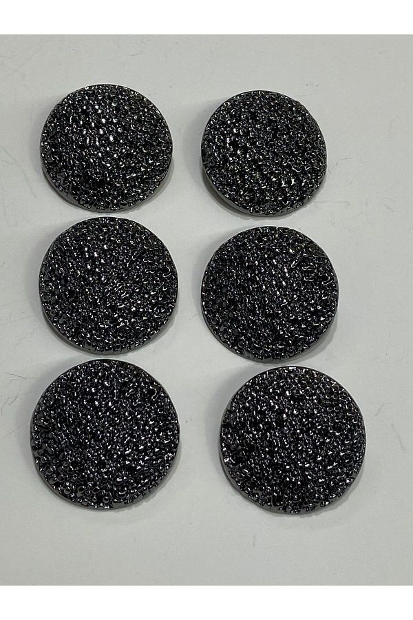 karantuhafiye-Coat Top Coat button / design button / special coated button / Anthracite Set of 6 2.7 Cm 1