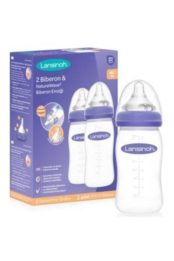 Lansinoh-Set of 2 Baby Bottles 240ml 1