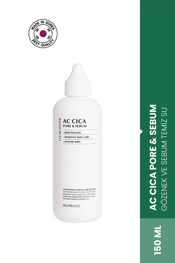 DEOPROCE-Cica Ac Pore and Sebum Cleansing Water 1