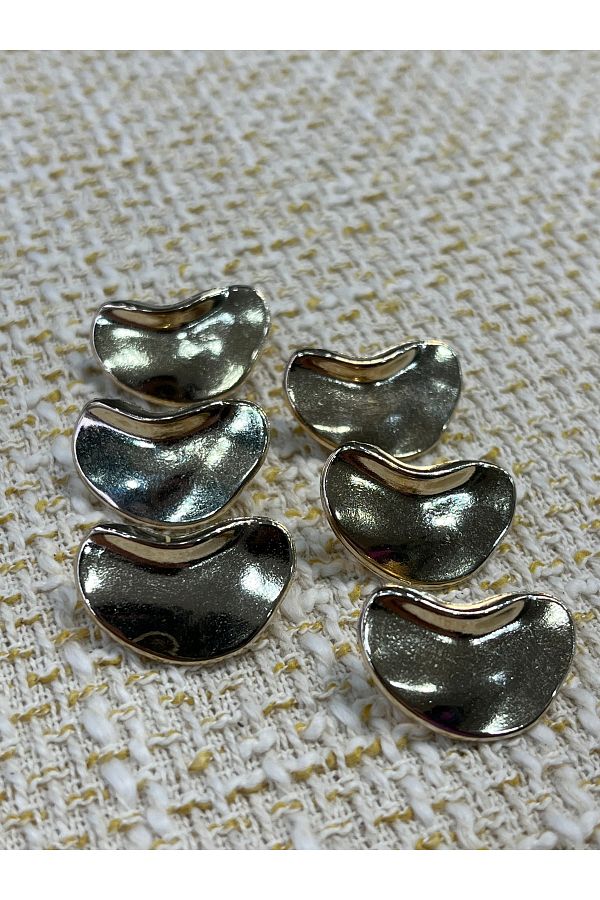 ODDA TASARIM ATÖLYESİ-Half Moon Model Design Gold Color Jacket-Coat Button Set(36Length) 1