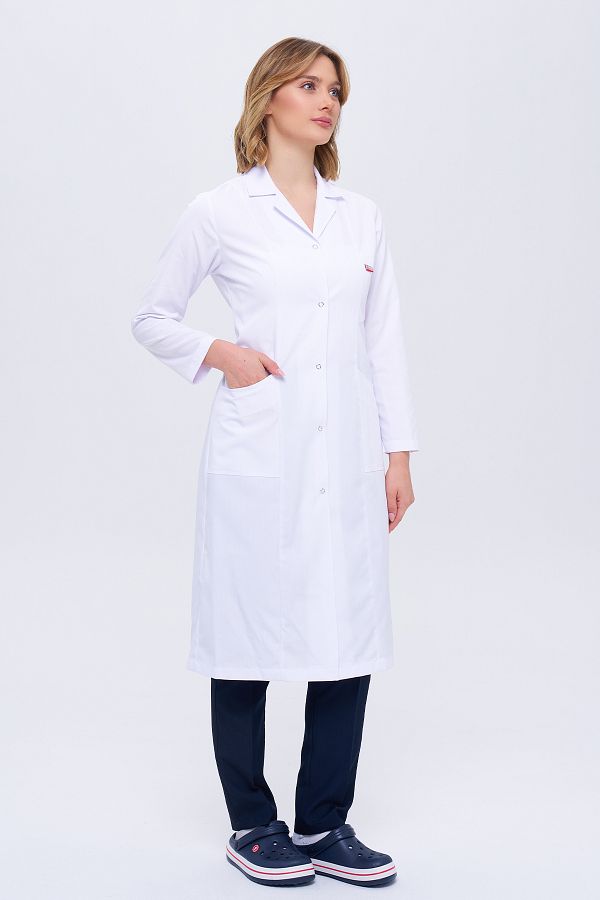 TIPTEKS-Women's Shirt Collar Hijab Boy Doctor - Teacher Apron 1