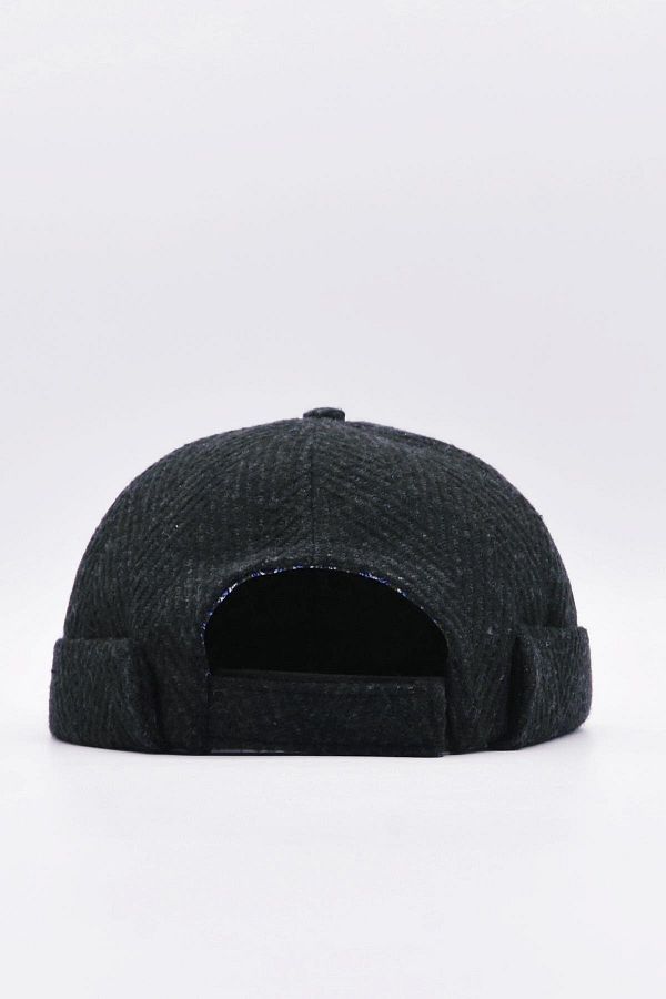 Külah-Short Docker Hat with Ethnic Pattern - Vintage Cap 1