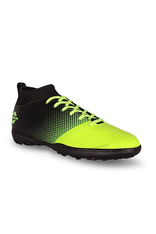 Nivia Ashtang Football Turf Shoes Fluro Green black Durable Soccer Cleats Size Uk 11 Sports Trendyol