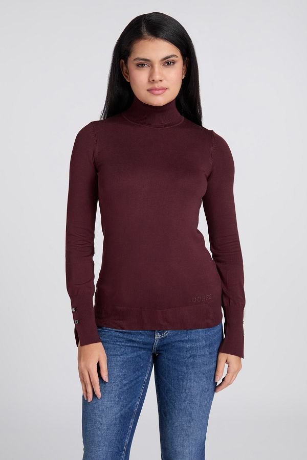 Guess-Paule Tn Ls Sweater - Eco Viscose Poly Holly Yarn 1