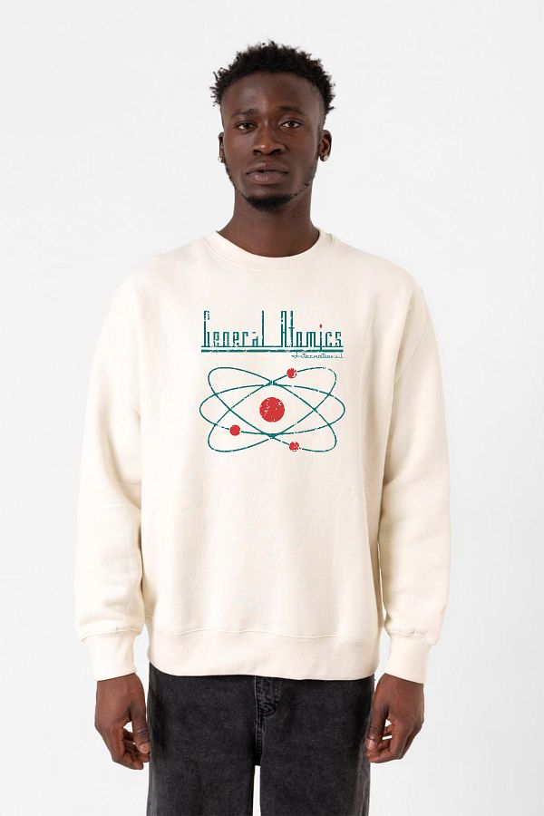 Tshirthane-Ανδρικό φούτερ Fallout General Atomics Ecru 2ip 1