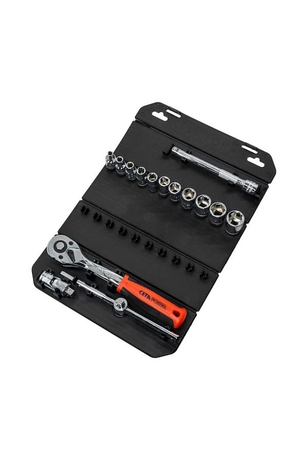 CETA FORM-C00-15rh4 1/4' 6 Corner Socket Set - 15 Pieces 1