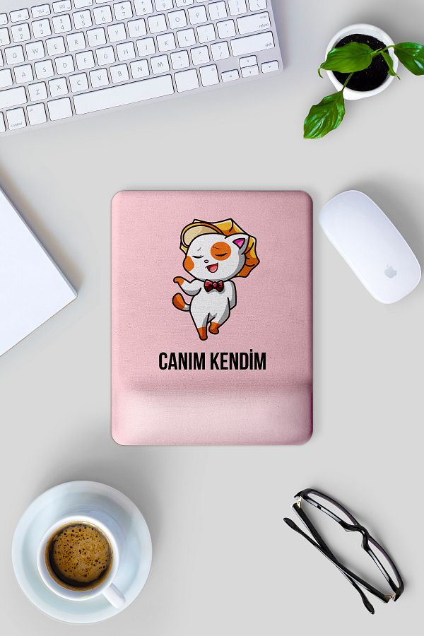 Gizeo Concept-My Dear Myself Patterned Rectangular Mouse Pad with Wrist Support 1