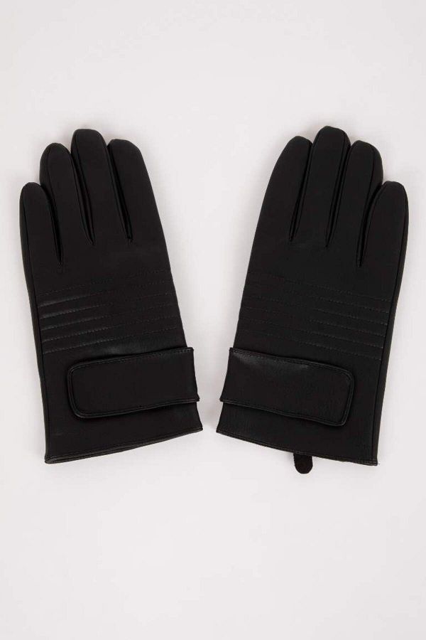 DeFacto-Herrenhandschuhe aus Kunstleder C7199AX24WN 1