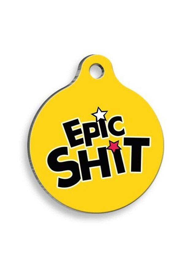 ecss-Epic  Round Shape Cat and Dog Tag Xlarge 3.3 X 5 cm 1