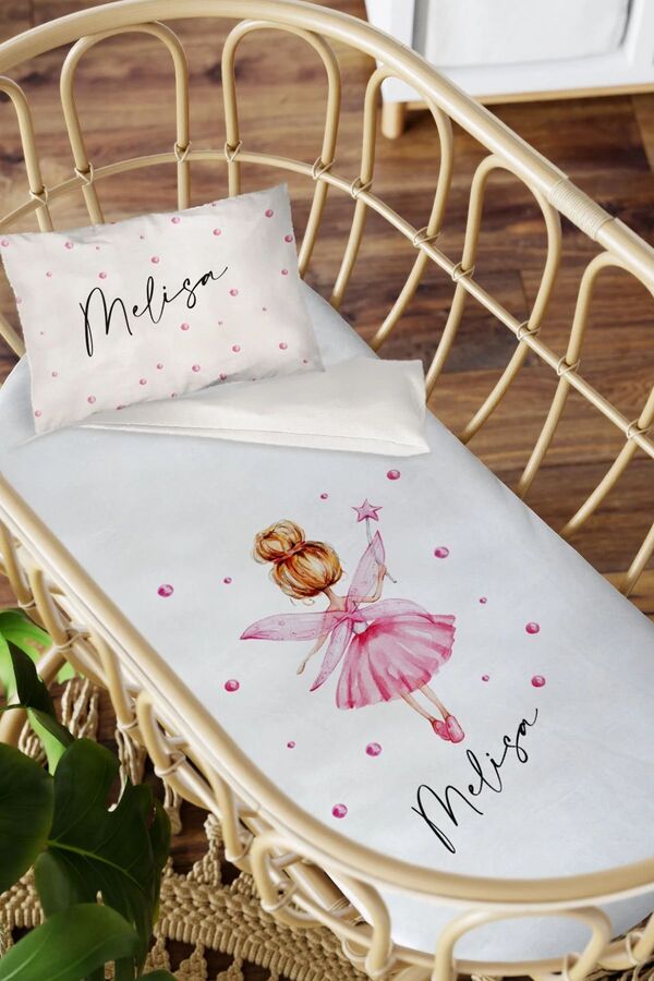 Homamia Isme Özel Anne Yanı 60x100 Beşik Uyku Nevresim Takımı