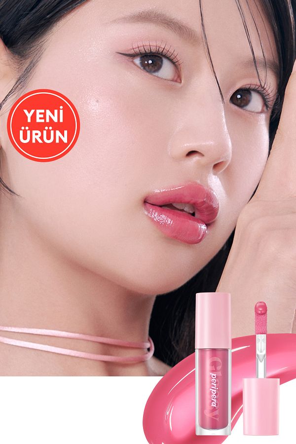 PERIPERA-Gloss Peripera Ink Glasting Lip Gloss Giving Lips a Full and Shiny Appearance (13 Get Happy) 1
