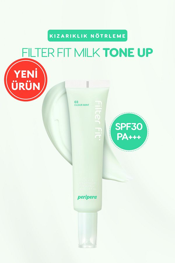 PERIPERA-Cream Tone Equalizing Filter - Neutralizing Redness, Spf30, Milk Tone up (003 Clear Mint) 1