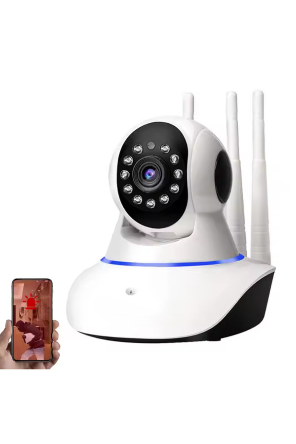 qasul Cmr 5 Kablosuz Wifi Ip Kamera 1080P Full Hd 3 Mp Hareketli Kamera Gece Görüşlü