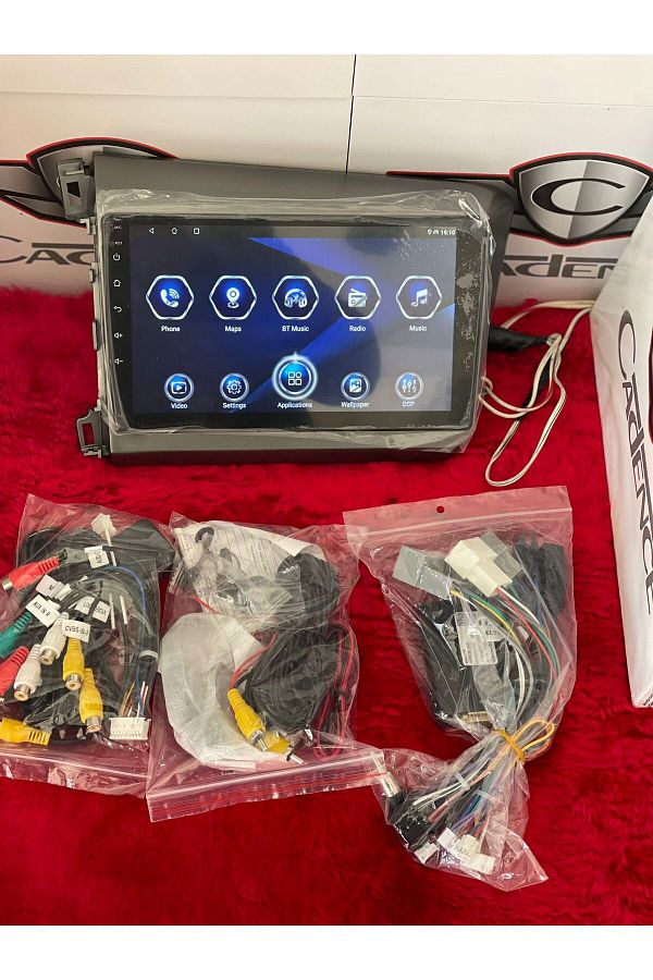 TRM-Honda Civic Compatible Android Carplay - Multimedia 4 Ram 64 Haf. Qled Ahd Camera 1