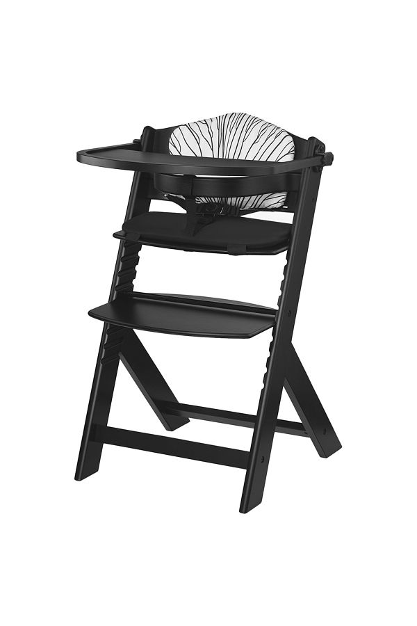 Kinderkraft-- Enock Baby Highchair With Pillow - Black/White 1