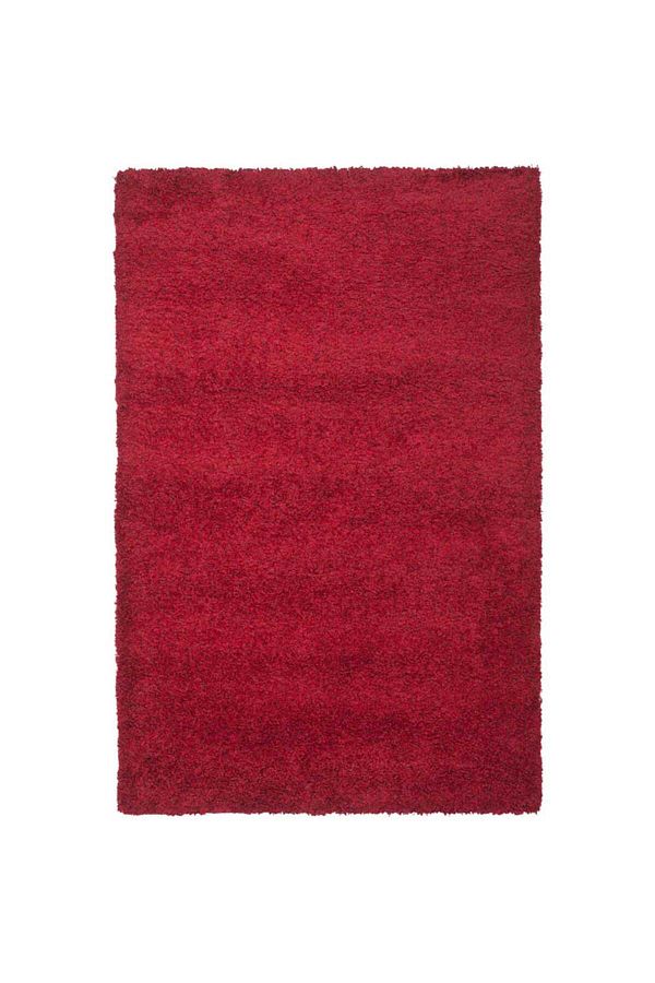 Homelux-Flokati Carpet, Rectangular, 120x170, Plain, Red, Polyester, Polypropylene 1