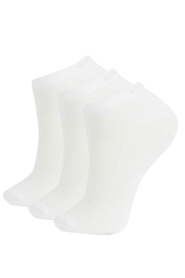 DeFacto-Κάλτσες New Season Girl's 3-Pece Cotton Booties 1