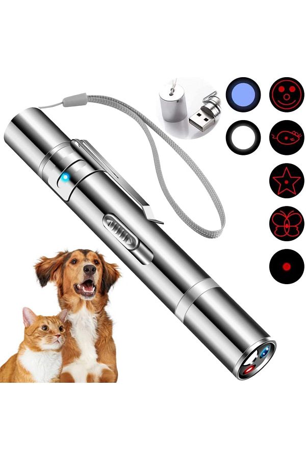 Arabest-Cat Toys, Laser Pointer with 5 Adjustable Patterns, USB Recharge Laser, Long Range 1