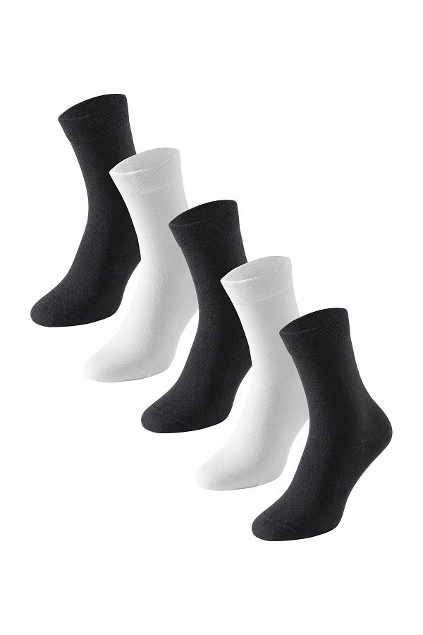 Schiesser-Freizeitsocken 5'li Paket Pamuklu Kesim 1