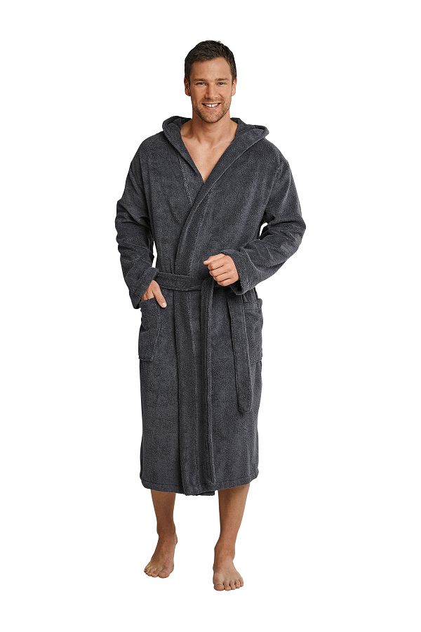 Schiesser-Bademantel Essentials Bade-mantel Sauna Morgen-mantel Lounge 1