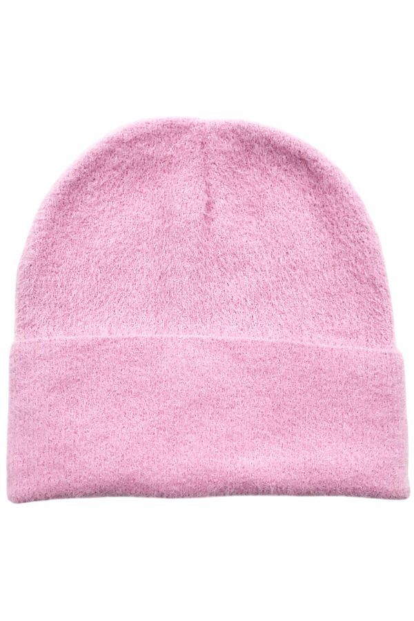 AXE SPORTSWEAR-Pink Soft Textured Winter Beanies - Comfortable Use, Basic Plush Beanies 1