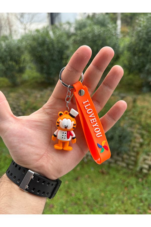 KEHVAN-Garfield Captain Cat 3D Keychain Toy and Bag Accessory 1
