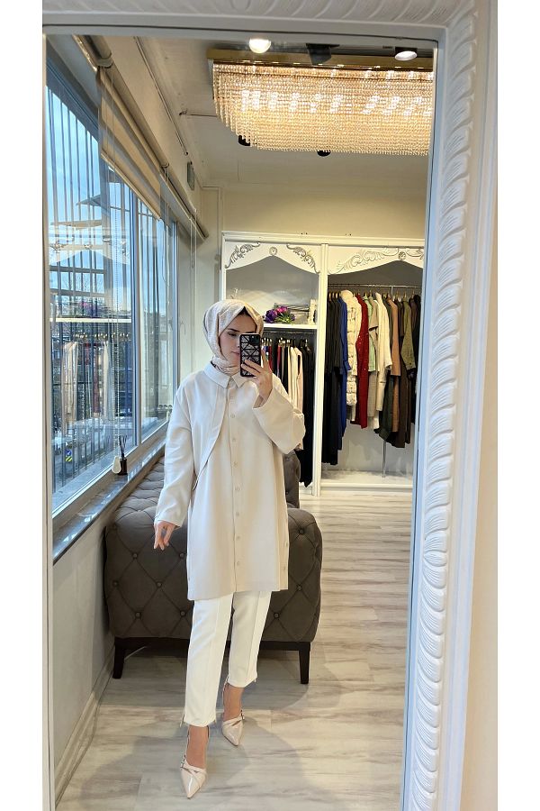 Invee-Invee 7053 Cream Shirt 1