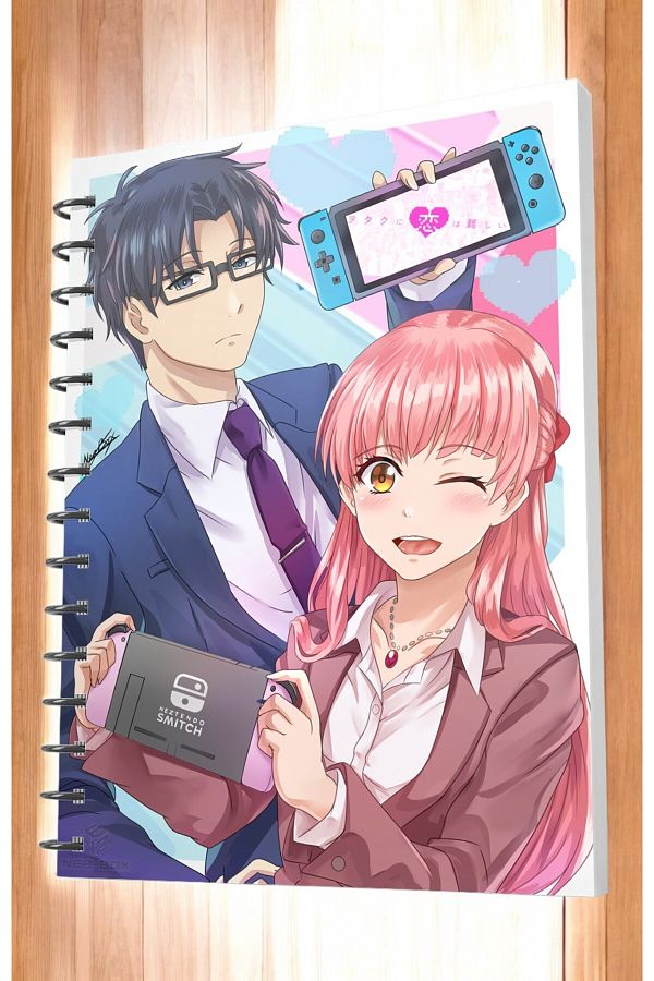 nihonwosekai-Wotakoi Shoujo Anime A5 Size 50 Sheets Spiral Notebook 1