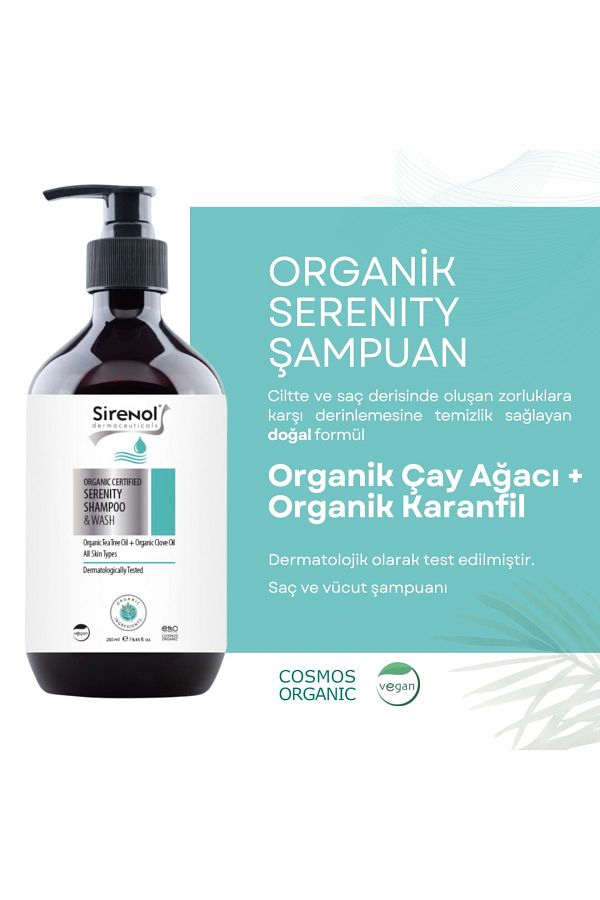 Sirenol-Organic Serenity Hair and Body Shampoo 1