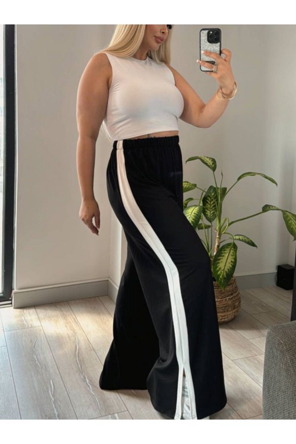 LİKRA-PANTALONI DE CRISTAL ELastici, DAMA, DIMENSIUNI PLUS, DIMENSIUNI LATERALE 1