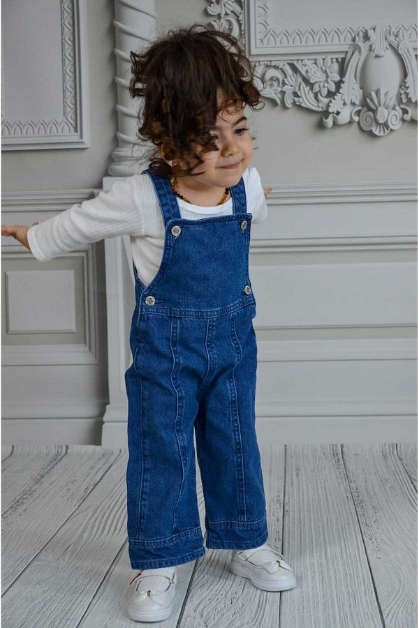 Ede Tekstil-Girl's Jeans Slopet Blue Denim 1