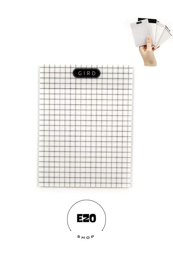 EZOSHOP-Transparent Adhesive Post It Note Paper Postit Gridnotes Post-It 1