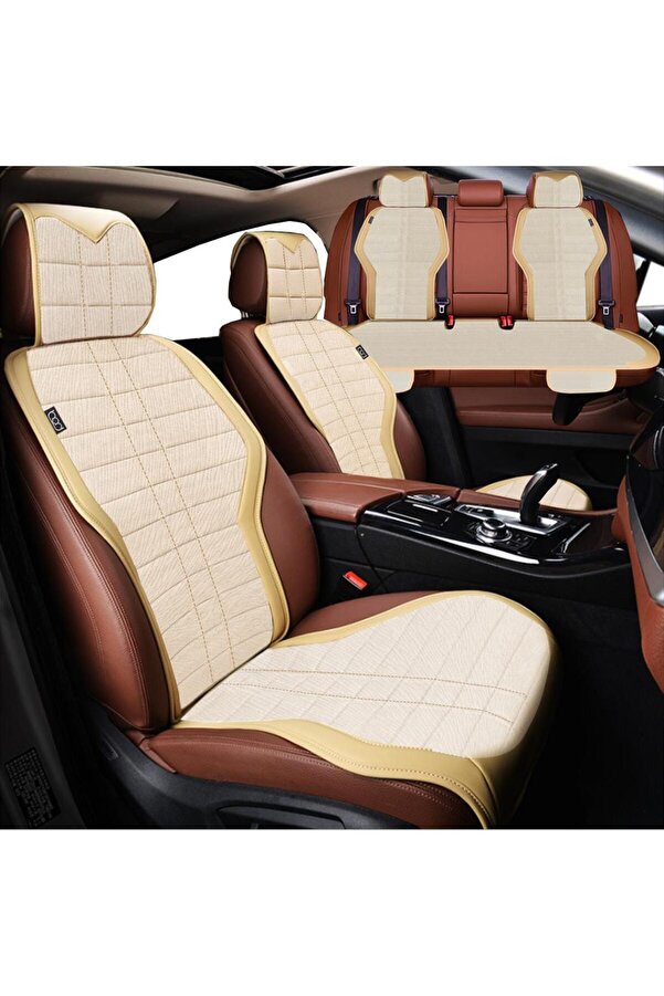 Bod Taytüyü Derili Oto Koltuk Koruyucu Kılıf Gediz Serisi Ön Arka Set