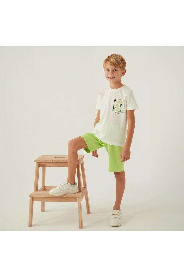 Mickey Mouse-4872C Boy's Summer Bermuda Pajamas Set 1