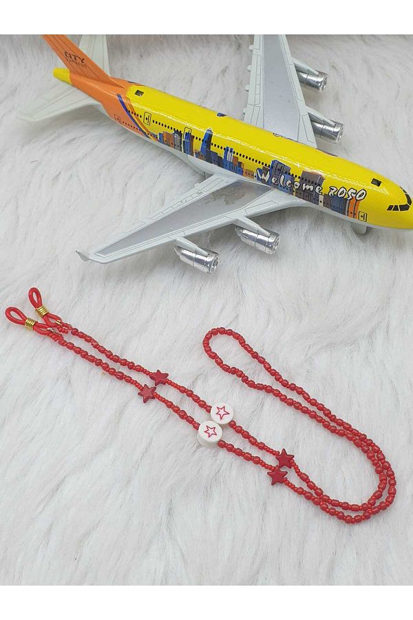HAPPY HANDMADE-Chain-Red Children's Eyewear Chain 1